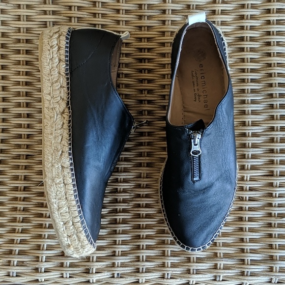 Eric Michael • Serena Leather Slip On Platform - Picture 1 of 8